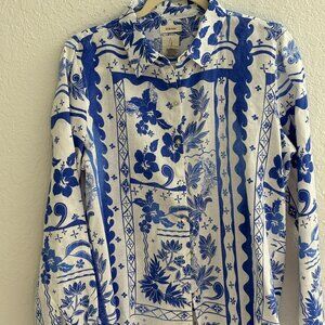 JOIE Linen LS Shirt Size L
